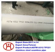 A 312 TP 321 Paslanmaz Çelik Dikişsiz Boru