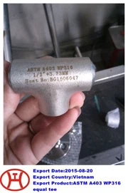 ASTM A 403 WP 316 Eşit Tee